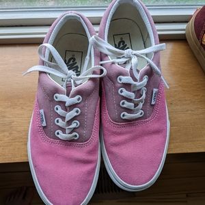 Vans Old Skool Pink and Mauve Suede/Canvas Sneakers